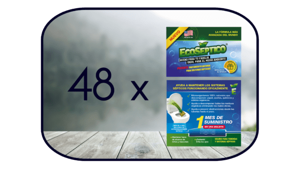 48 x EcoSéptico® - Tratamiento natural para fosas sépticas